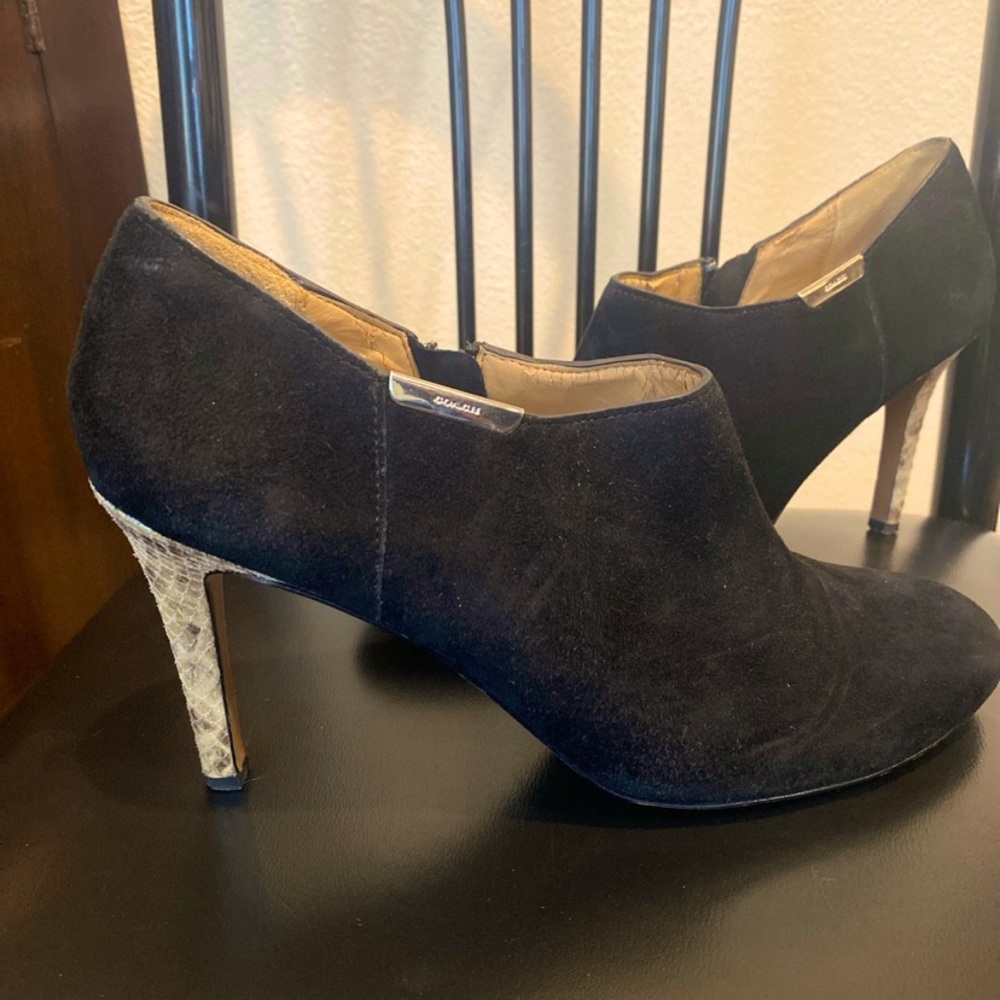 Coach Seneca Suede Snake Booties
